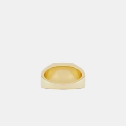 Gold Block Ring