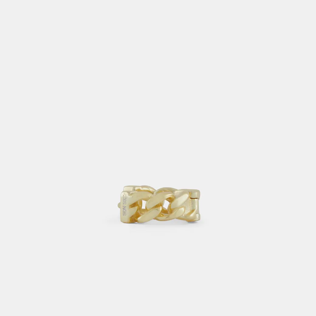 Gold Cuban Link Earring