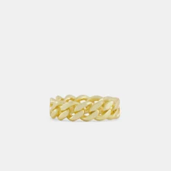 Gold Cuban Link Ring
