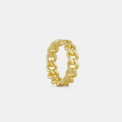 Gold Cuban Link Ring