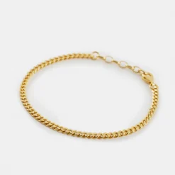Gold Diamond Cut Bracelet