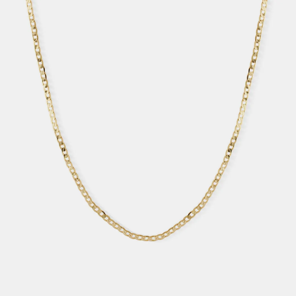 Gold Flat Cuban Chain