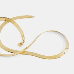 Gold Flat Snake Chain