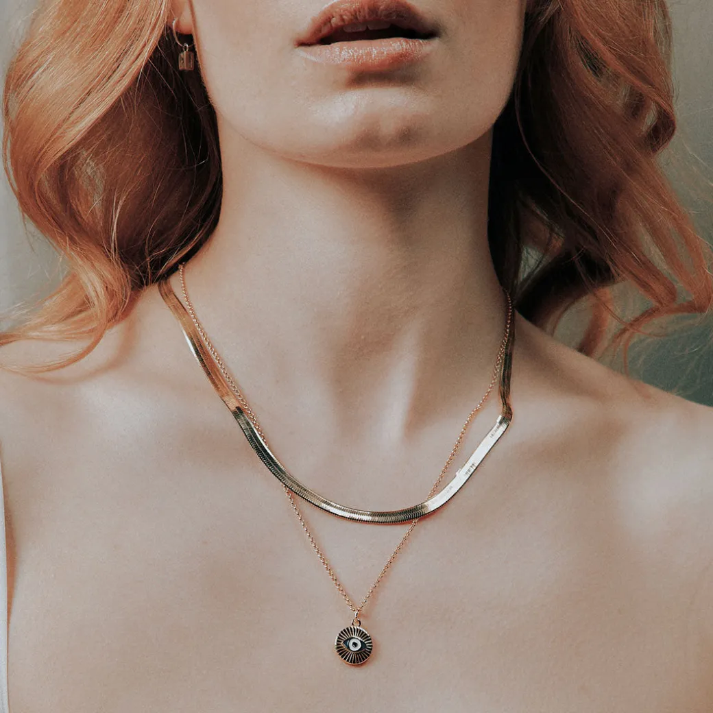 Gold Flat Snake Chain