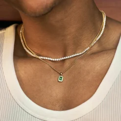 Gold Green Blush Necklace - Limited Edition