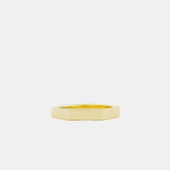 Gold Hex Ring