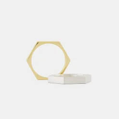 Gold Hex Ring