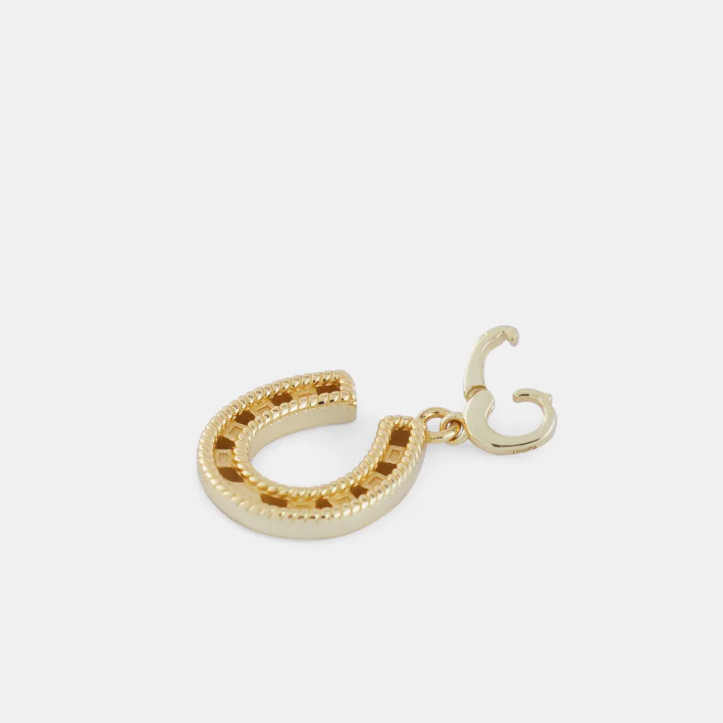 Gold Horseshoe Pendant