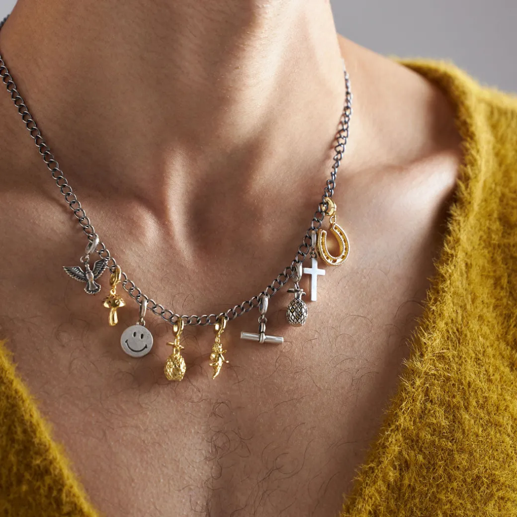 Gold Horseshoe Pendant