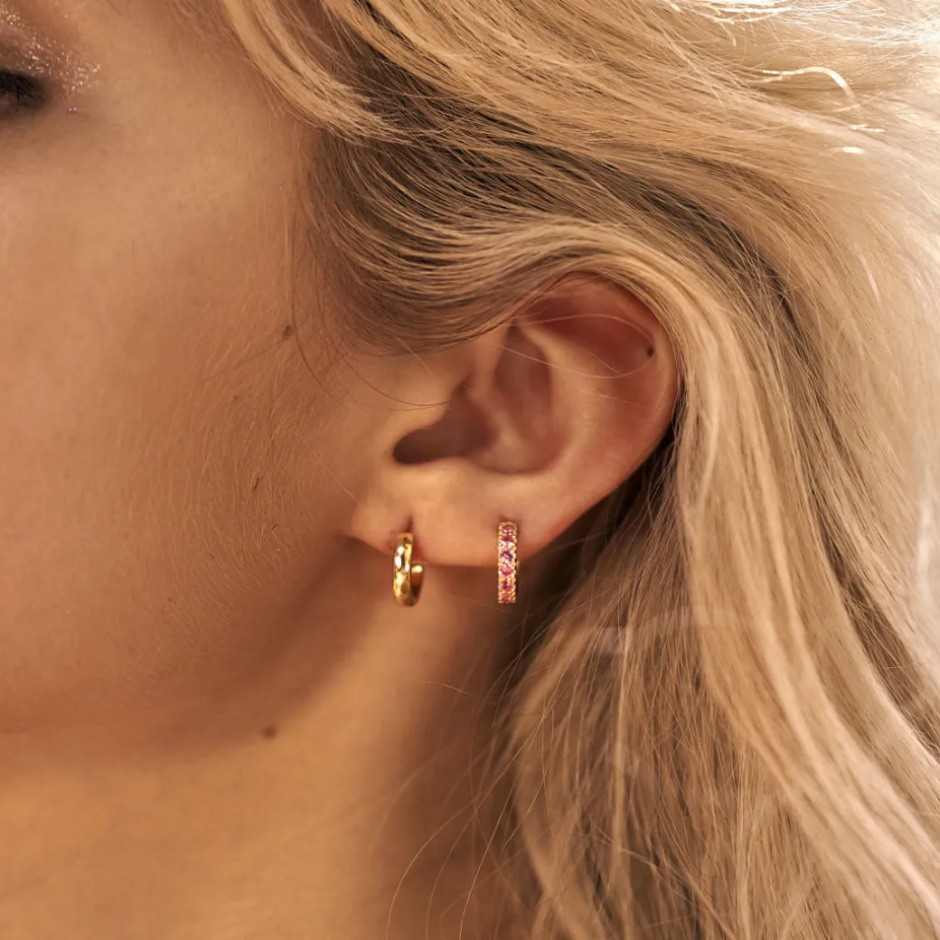 Gold Huggie Earring