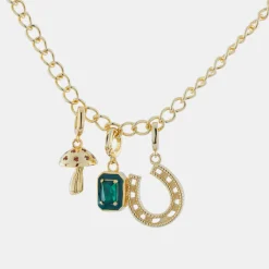 Gold Mushroom Pendant