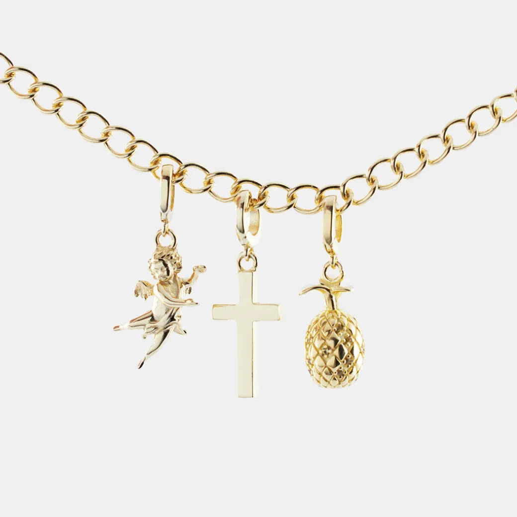 Gold Pineapple Pendant
