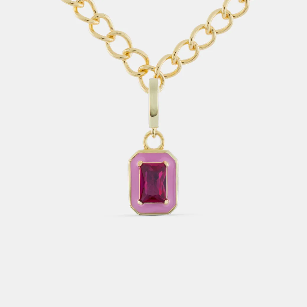 Gold Pink Blush Pendant