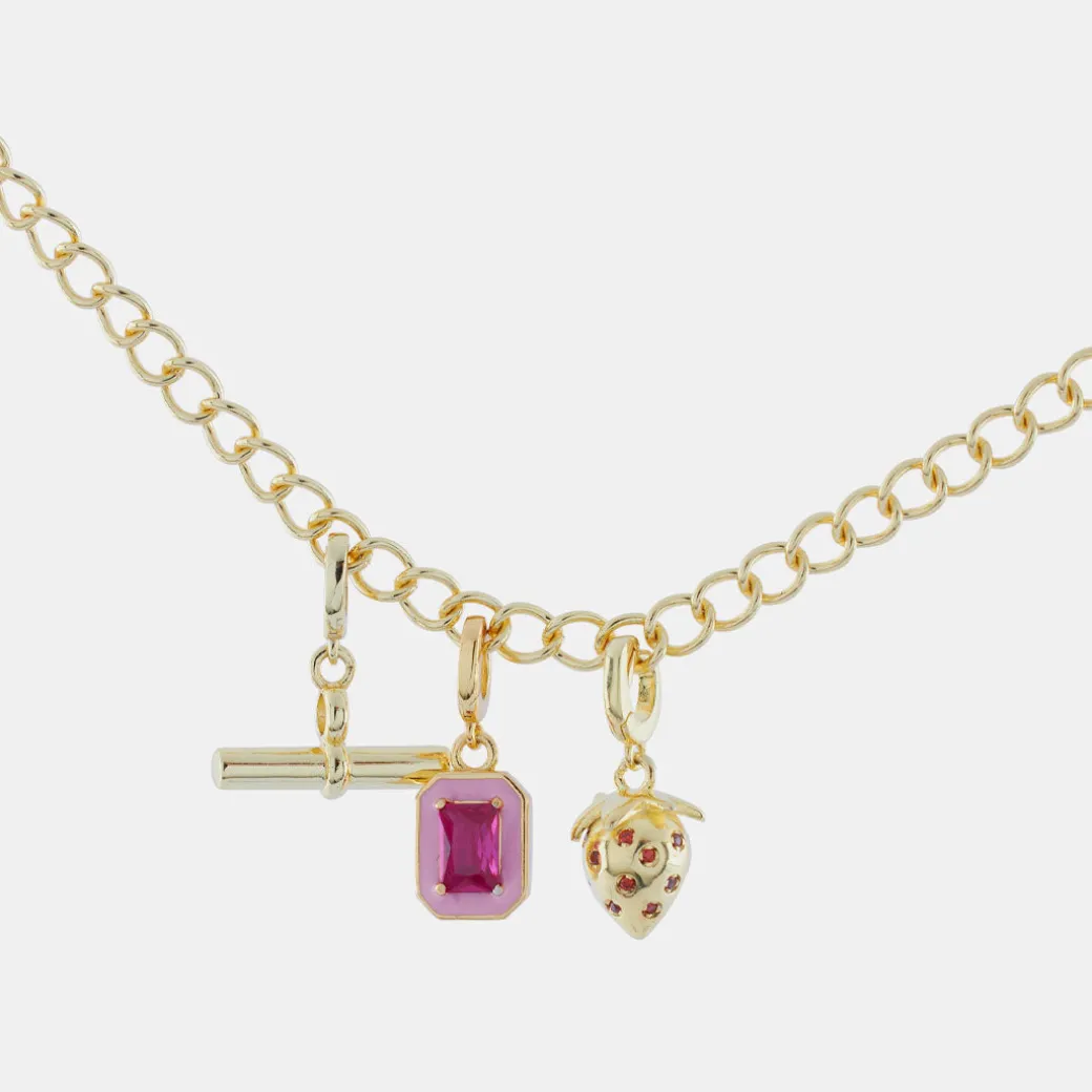 Gold Pink Blush Pendant