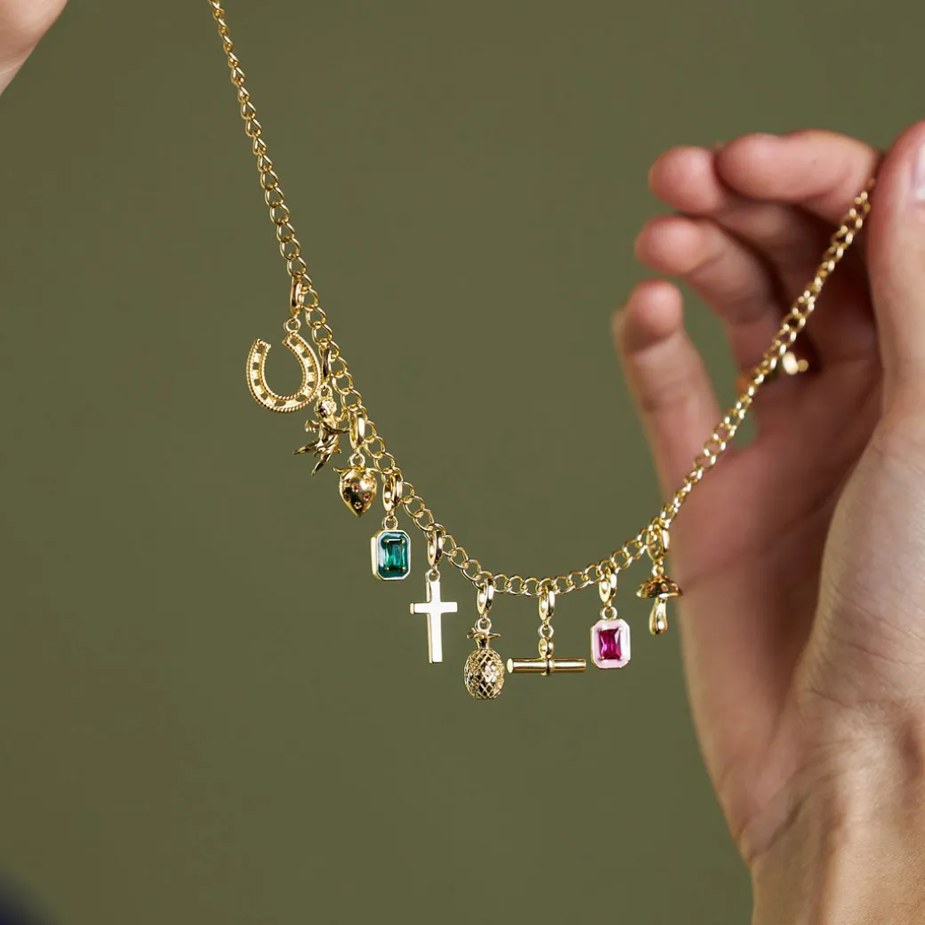 Gold Pink Blush Pendant