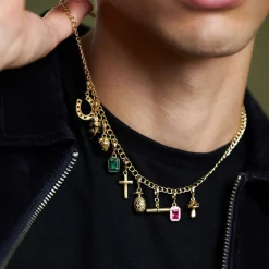 Gold Pink Blush Pendant
