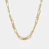 Gold Track Chain Necklace