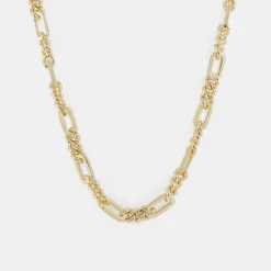 Gold Track Chain Necklace