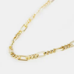 Gold Track Chain Necklace