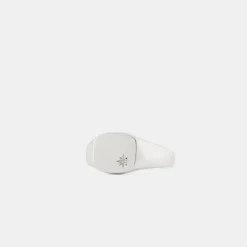Silver Aquamarine Birthstone Ring
