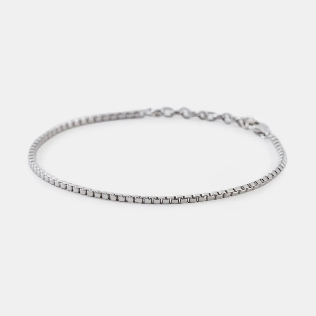 Silver Box Chain Bracelet