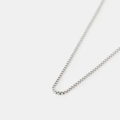 Silver Box Chain Necklace