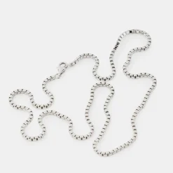 Silver Box Chain Necklace