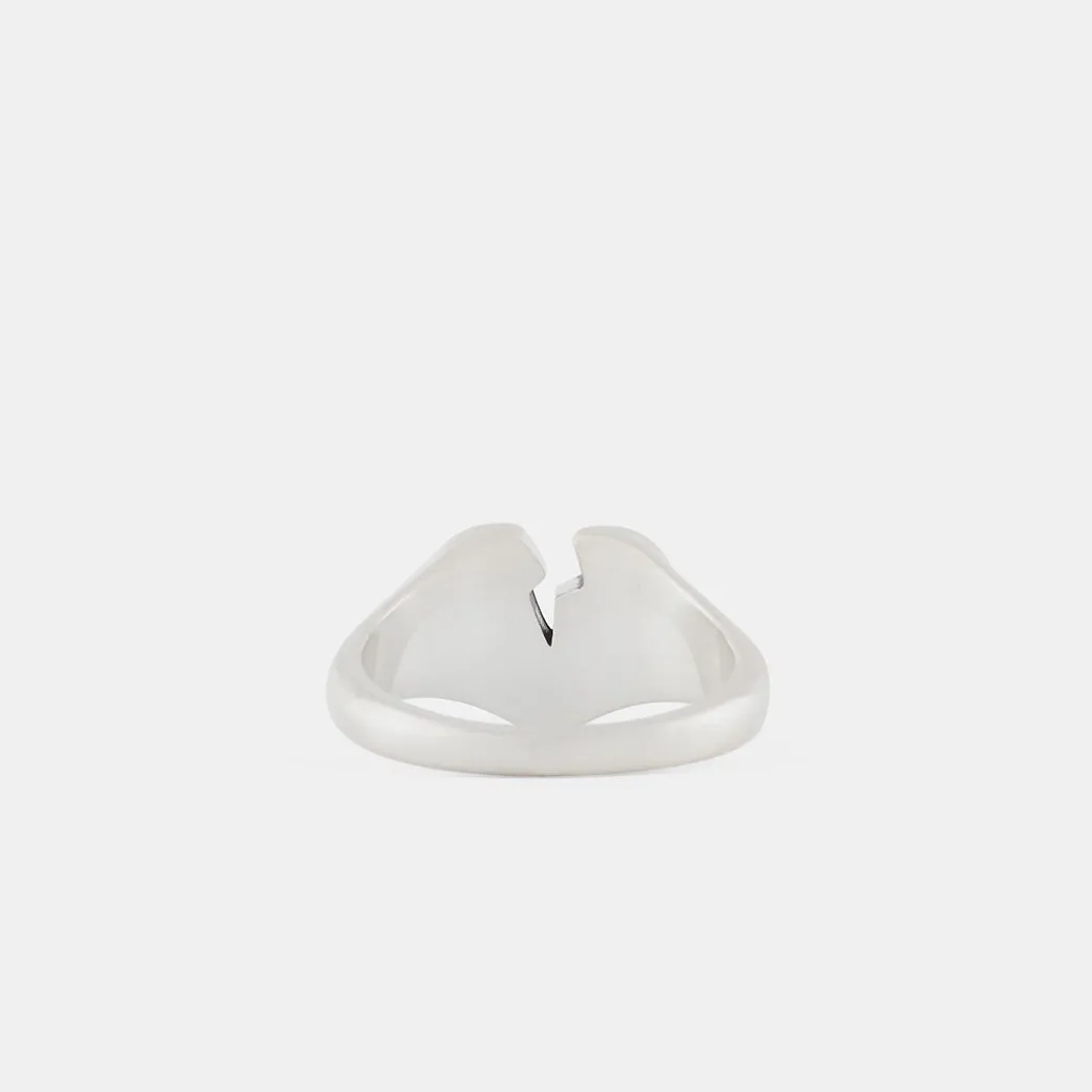 Silver Broken Heart Ring