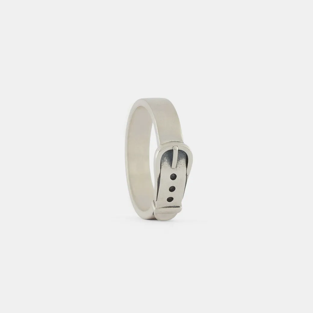 Silver Buckle Ring