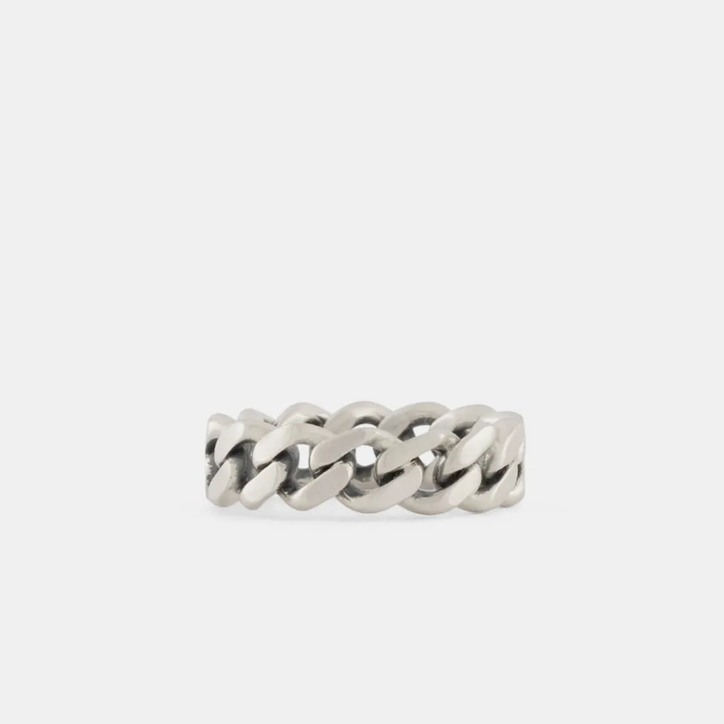 Silver Cuban Link Ring