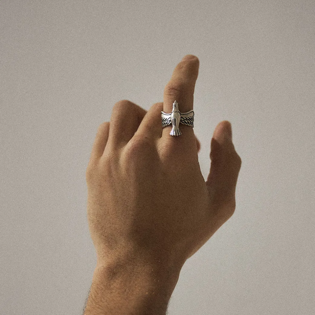 Silver Dove Ring