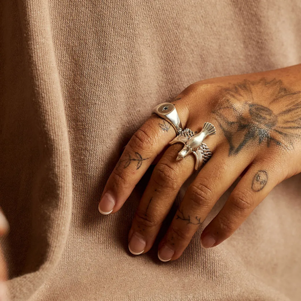 Silver Dove Ring