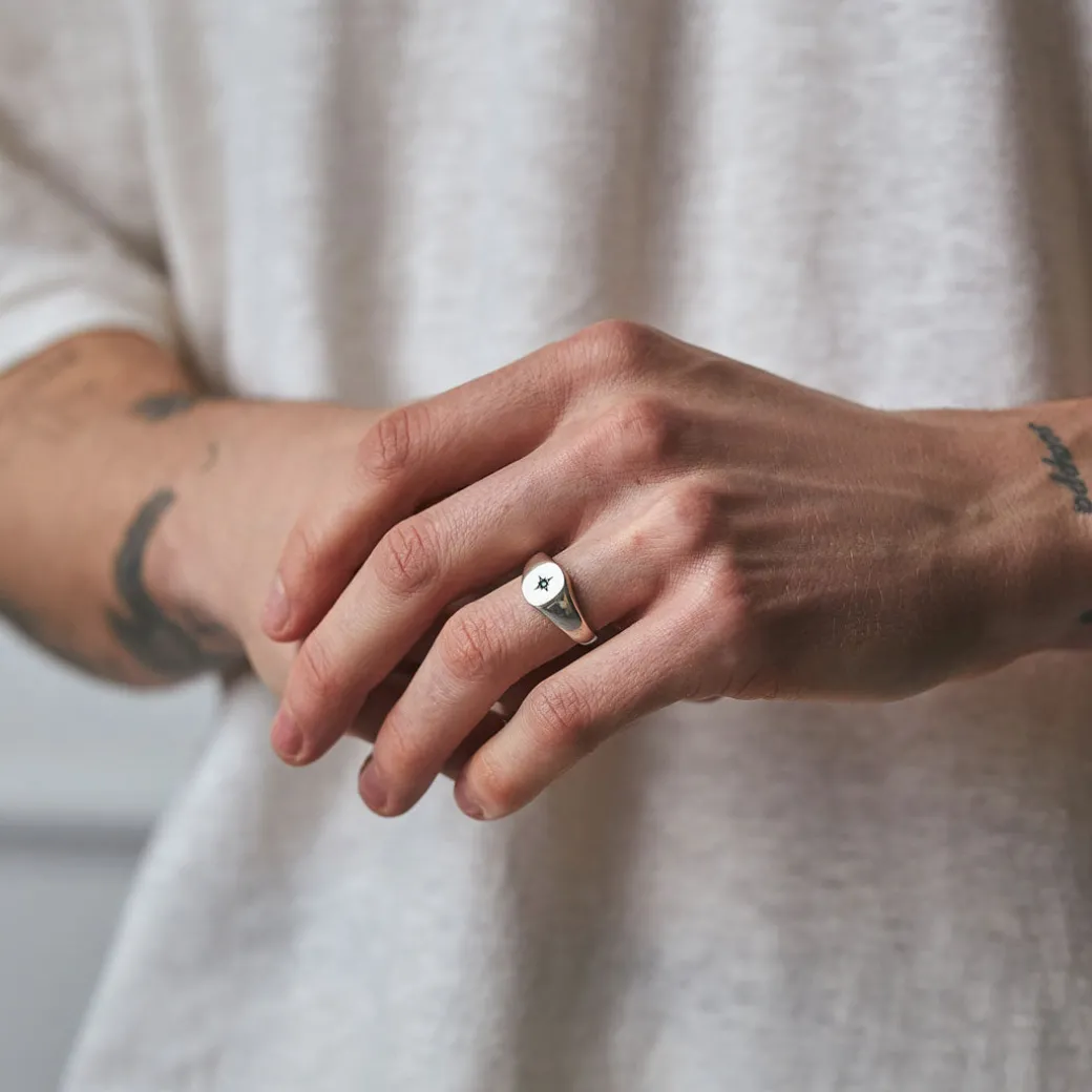 Silver Envy Signet Ring