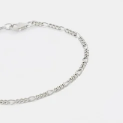 Silver Figaro Bracelet
