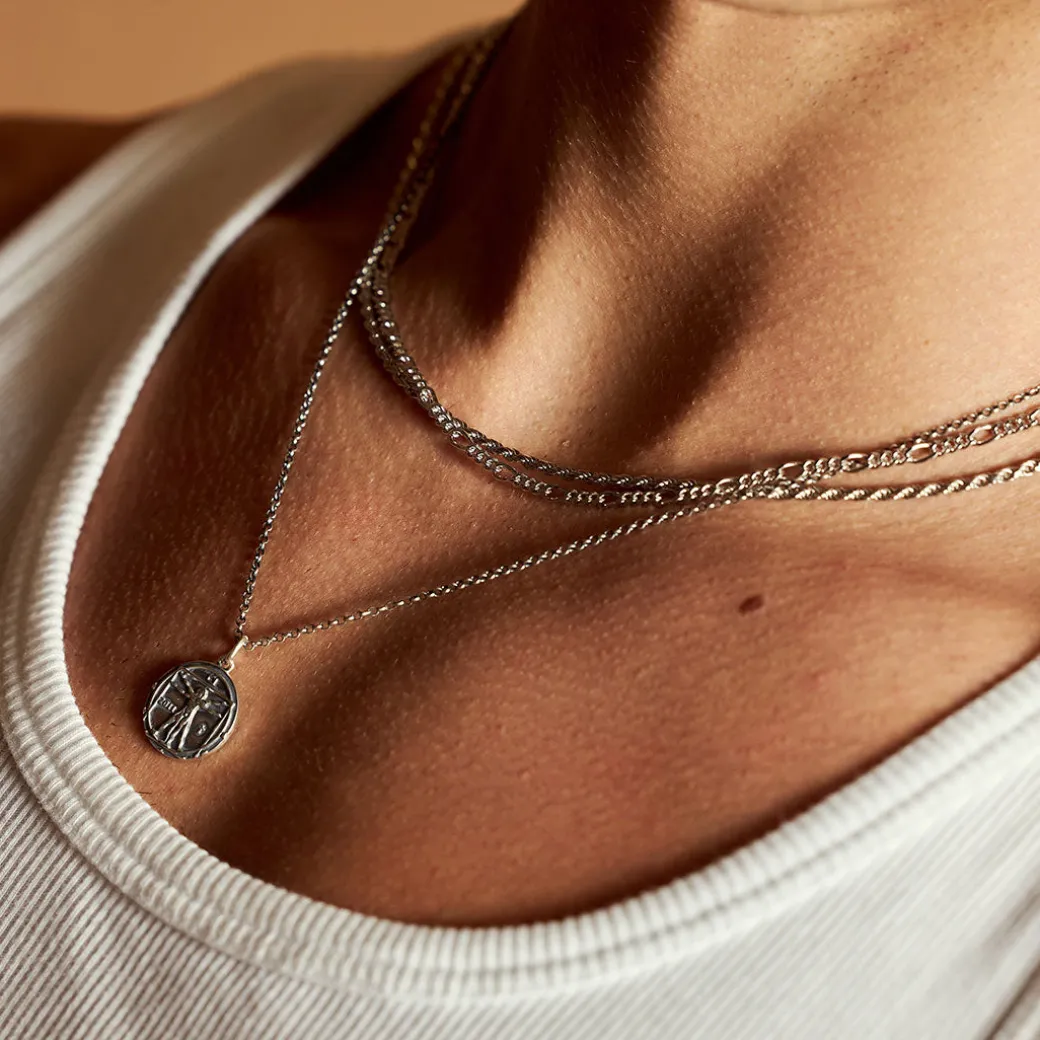 Silver Figaro Necklace