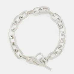 Silver Heart T-Bar Bracelet