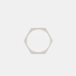Silver Hex Ring