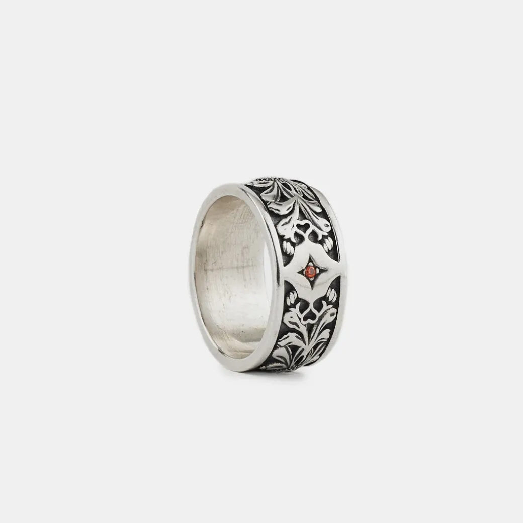 Silver Kabuto Ring
