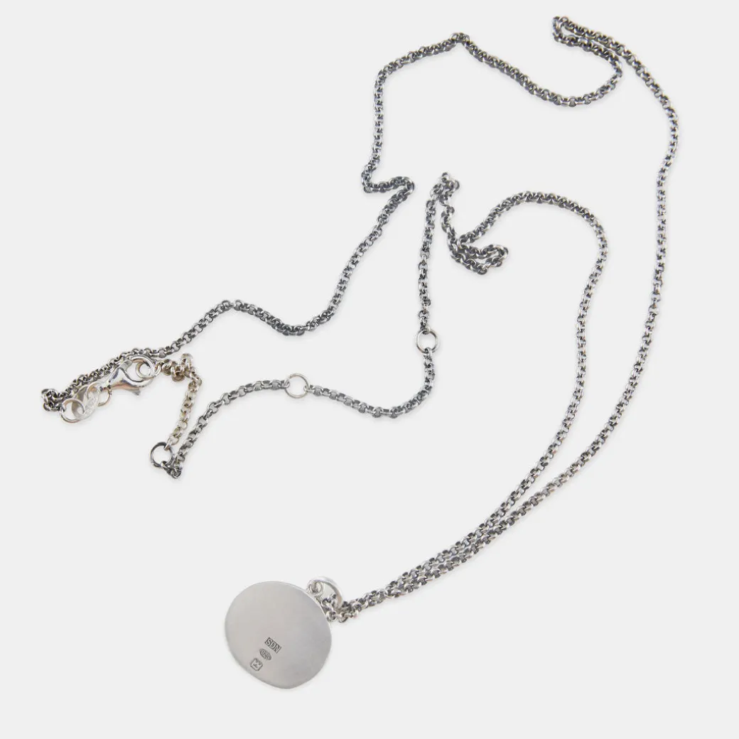 Silver Minimal Hallmark Necklace