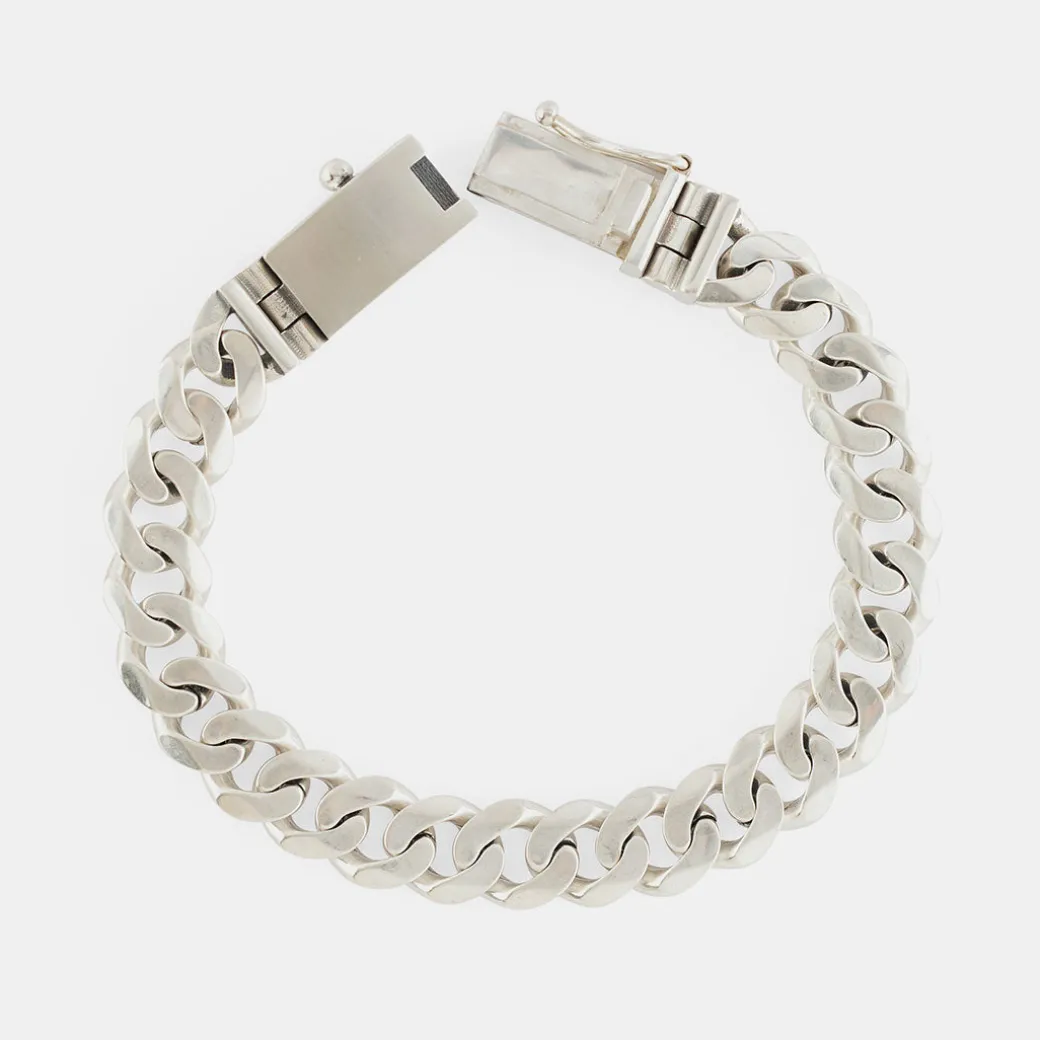 Silver 10mm Curb Bracelet