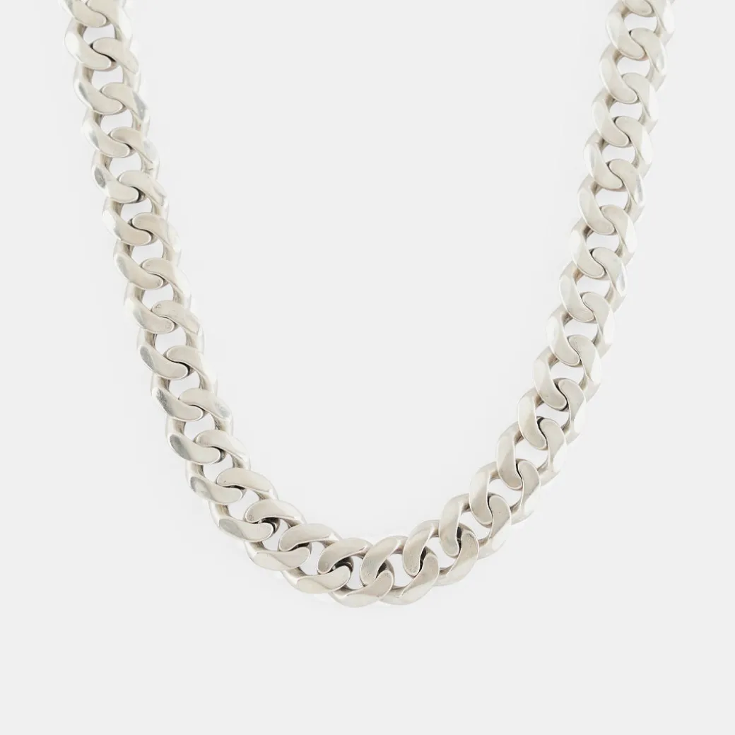 Silver 10mm Curb Chain