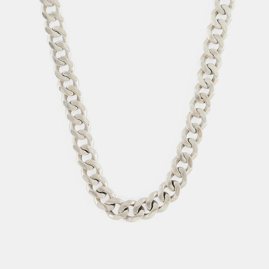 Silver 8mm Curb Chain