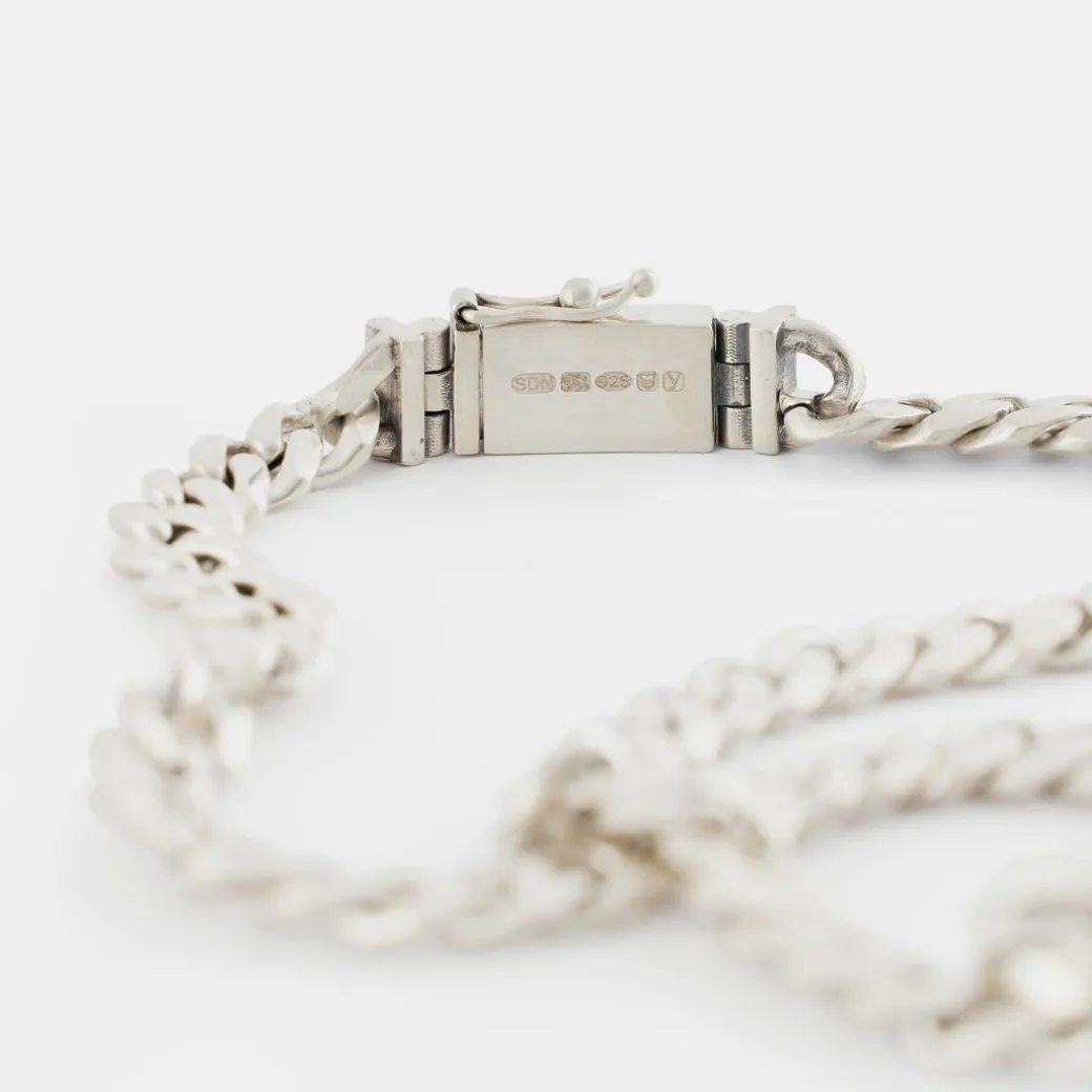 Silver 10mm Curb Chain