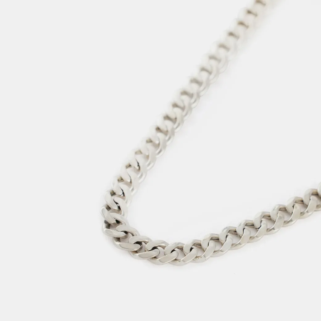 Silver 8mm Curb Chain