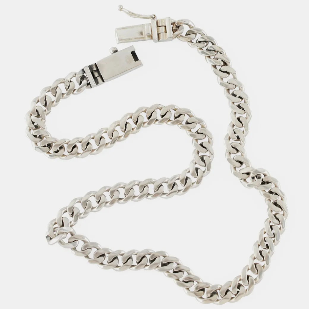 Silver 8mm Curb Chain
