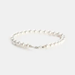 Silver Pearl Bracelet