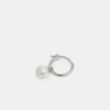 Silver Pearl Drop Earring