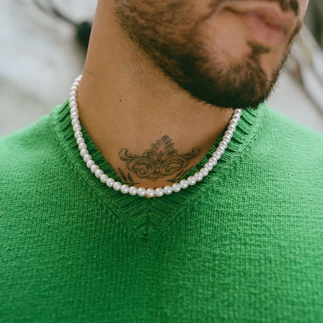 Silver Pearl Necklace