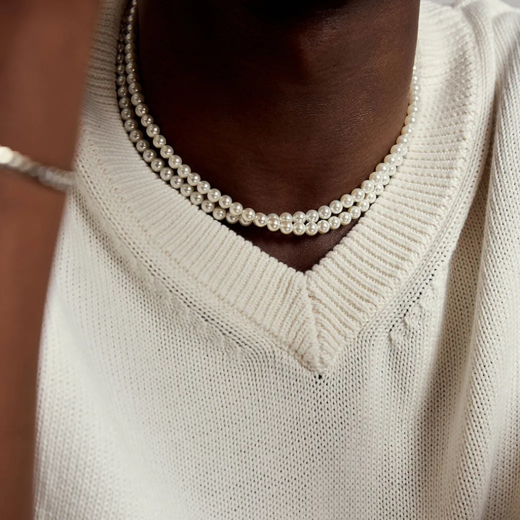 Silver Pearl Necklace