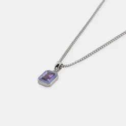 Silver Purple Blush Necklace - Limited Edition